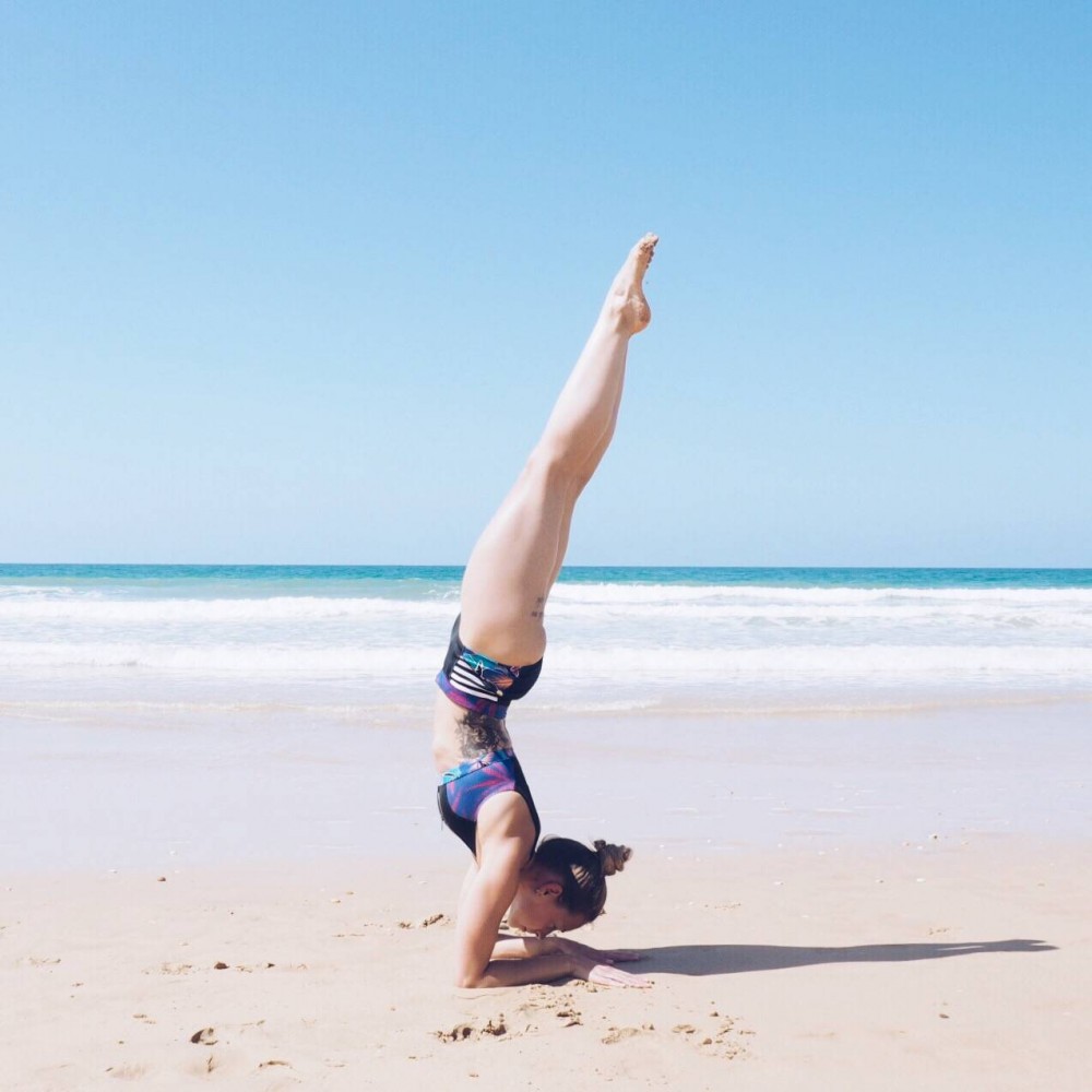 beach yoga bikini roxy