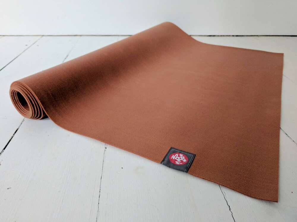 brown yoga mat